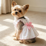 Heart Print Tutu Skirt – Pink (with Bow)