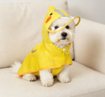 Yellow Duck Print Poncho - Size M - Image 2