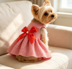 Bow-Jack Cotton Princess Dress – Suitable for Small to Medium-Sized Dogs and Cats - Image 2