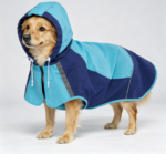 Blue Waterproof and Rainproof Raincoat – with Reflective Strips