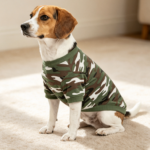 Green Camouflage Cotton Pet T-Shirt – Medium