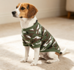 Green Camouflage Cotton Pet T-Shirt – Medium - Image 2