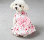 Floral Pure Cotton Cute Puppy Dress - Image 2