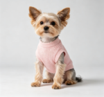 Pink Stretch Cotton Puppy Shirt – Medium