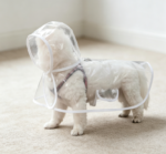 Transparent Thick Pet Raincoat – Medium (4-8 lbs) - Image 2