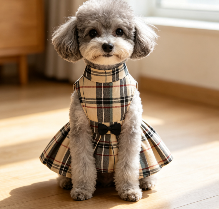 4 Classic Plaid Dog Dress - Image 1