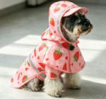 Waterproof Hooded Raincoat for Small and Medium-Sized Dogs – with Leash Hole and Reflective Strips