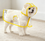 Transparent Yellow PVC Poncho Raincoat – Medium (Double Snap Button Adjustable) - Image 2