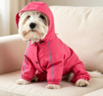 Pink Small Waterproof Hooded Raincoat – Lightweight Reflective