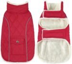 Windproof and Warm Fleece Pet Jacket (with Pockets + Reflective Material)