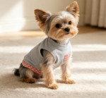 Waffle Sleeveless Pet Vest – Medium (Pocket Plaid Patchwork) - Image 2