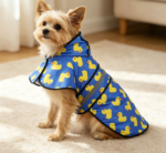 Large Reflective Hooded Pet Rain Poncho – with Leash Hole - Image 2